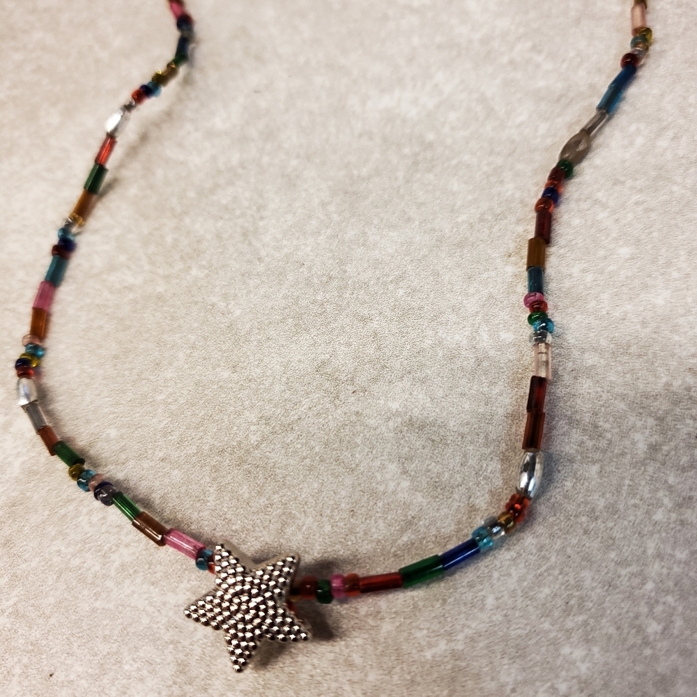 👸📿 Christmas Star Handmade Necklace - Picture 2 of 11